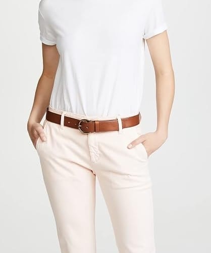 Classic Pecan Leather Belt
