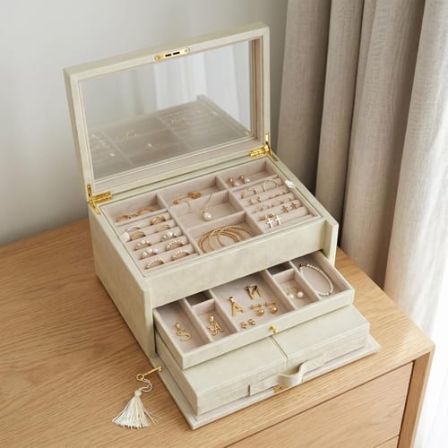 Luxe Ivory Jewelry Box
